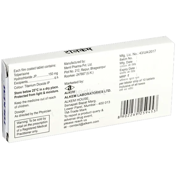 tolkem 150mg tablet 10's